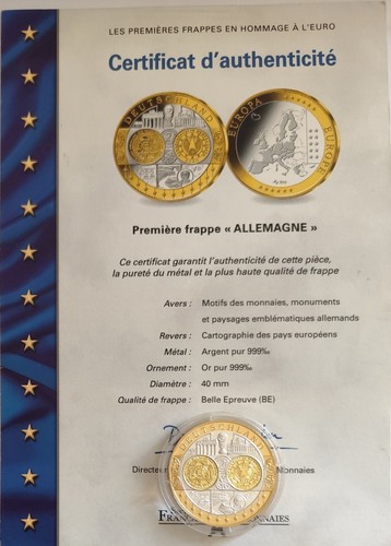 Médaille 1ère frappe - 1ère,