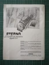 ZH060 BELLE PUB ANCIENNE  1940 montres Eterna