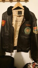 Vintage blouson cuir - blouson, avirex