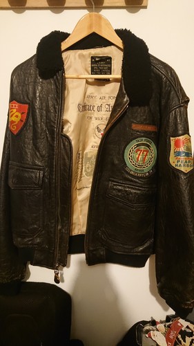Vintage blouson cuir avirex - cuir,