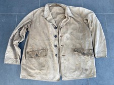 Ancienne veste de chasse Gibeciere boutons Gibier toile cachou mont saint michel