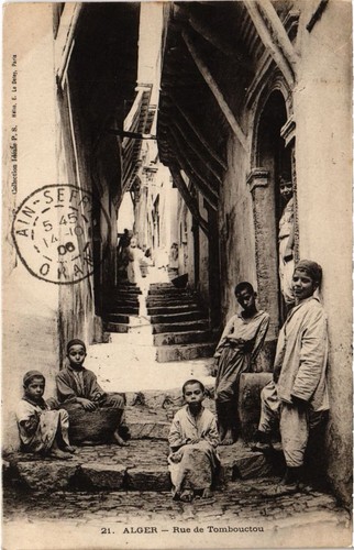 Cpa algeria alger rue - rue, de