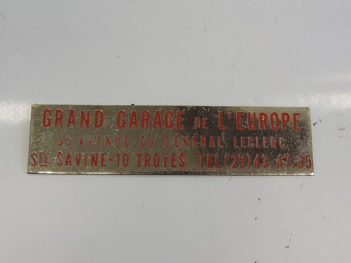 Plaque métallique grand - plaque,