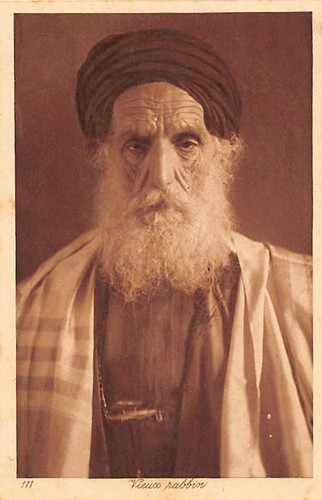 Tunisie vieux rabbin ed - rabbin,