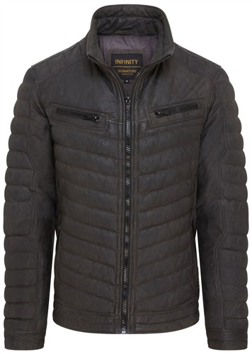 Veste biker cuir - veste, en