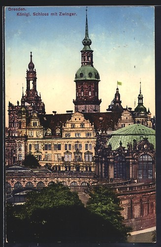 Dresde königl château avec - königl.,