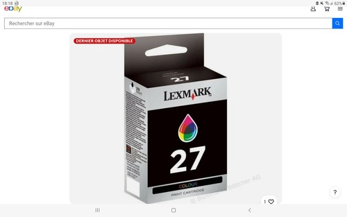 Authentique cartouche lexmark - authentique,