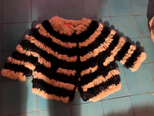Blouson lapin tricoté - blouson,
