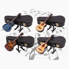 Guitare en bois avec support