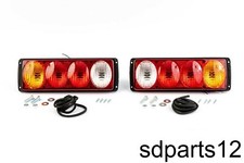 2 Feux Arrière 12V 24V Multifonctions Ampoules Remorque Camion Plateau Benne