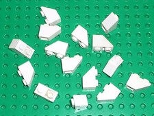 15 x LEGO white Slope Brick 3665 / Set 10214 6390 10041 6276 7754 6932 10189 ...