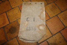 Ancien sac à pièces en toile