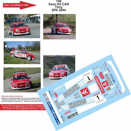 Decals ref 0746 citroen - 1/18,