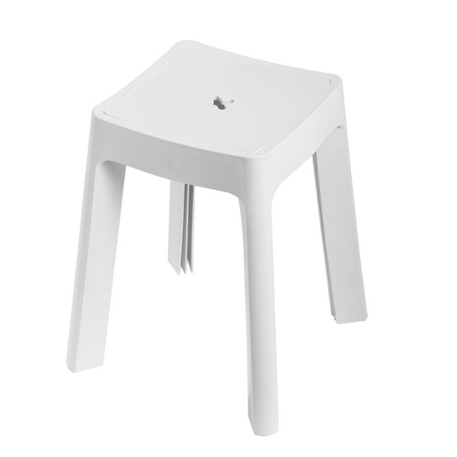 Tabouret douche blanc salle - tabouret,