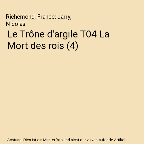 Trône argile t04 - le, d'argile