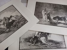 GOYA LA TAUROMACHIE 33 PLANCHES PUR CHIFFON 1982 CORRIDA ESPAGNE GRAVURES
