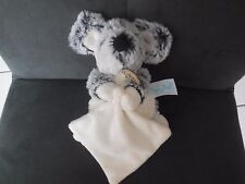 doudou peluche souris grise + mouchoir blanc BABY NAT' 16cm (3 dispo)