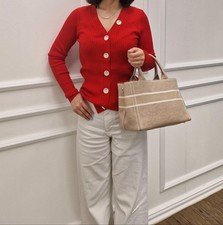 Sandro Paris Women's Red Knit