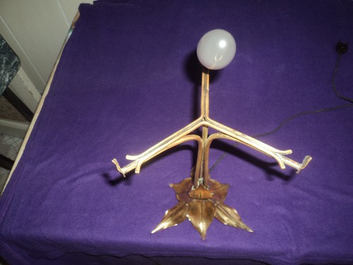 Pied lampe laiton - de,