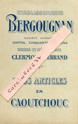 Carte pub bergougnan - carte,