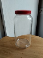 Bocal conserve pot de cuisine vintage verre transparent Bonbon Épicerie