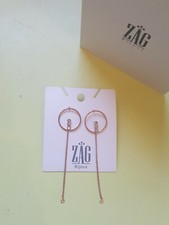 Boucle d'oreilles acier strass