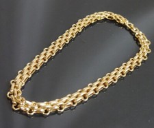 Authentique cadenas collier Christian Dior métallisé #3415