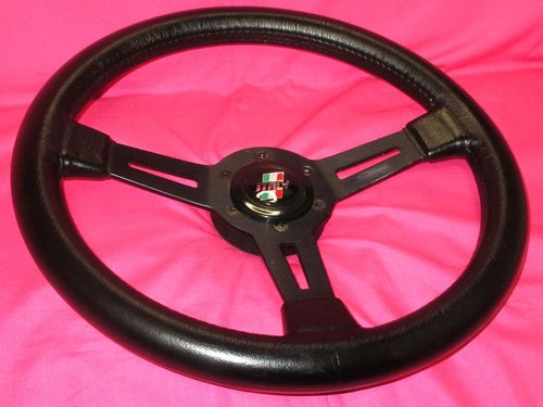 Volant italie 35φ 350mm noir - volant,