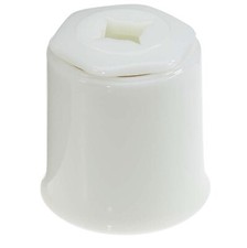 Becht Conteneur à Déchets 652 Modèle En Verre Opale Blanc Maintenu