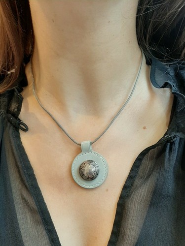 Collier pendentif hermes - collier,