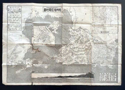 Ancienne carte tsingtao wwi - carte,