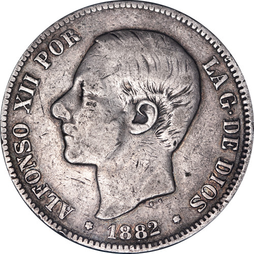 Pesetas alphonse xii 1882 - pesetas,