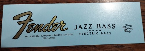 Logo fender jazz - jazz, 1962