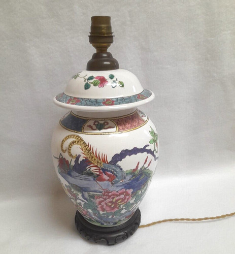 Potiche chinoise pied - chinoise, lampe