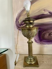 Magnifique Lampe anglaise Benetfink London en Bronze et Laiton doré 19ème 1850