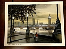 VINTAGE WATERCOLOR ON PAPER