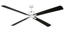 Éco Ventilateur plafond Télécommande DC Fan Smart NEO 180cm Blanc Wenge Argent
