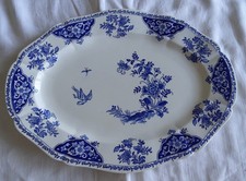 Grand plat ovale faïence gien - grand,