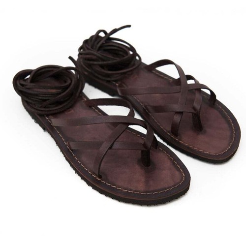 Sandales cuir femme - cuir,