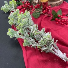 Noël Neige Pivet Feuille Bouquet 95CM de Fête Événement Décor Noël Maison