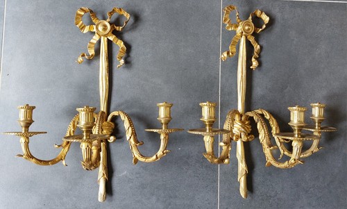 Paire appliques bronze - paire, d’appliques