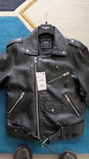 Blouson cuir noir style
