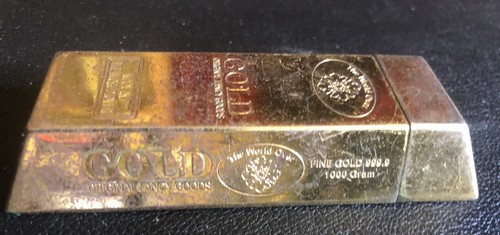 Cendrier poche lingot gold - de,