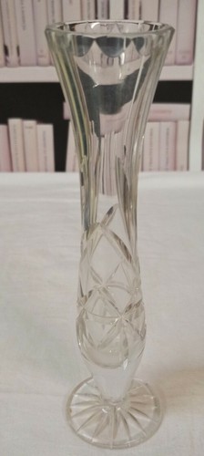Vase soliflore cristal taillé - soliflore,