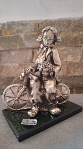 Figurine clown argent arg - figurine,