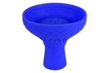 XL Shisha Tête De Silicone Tête de Tabac Bleu Pipe à Eau 7-Loch Pâtes Narguilé