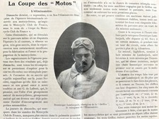 1904 Revue LA VIE AUTOMOBILE - LA COUPE DES MOTOS - MEETING DE LUCERNE