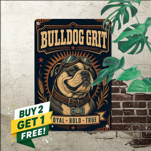 Old english bulldog vintage - english,