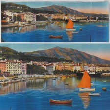 Ancienne PHOTO PANORAMIQUE Colorisée CHROMO AJACCIO - Antique Colored Picture