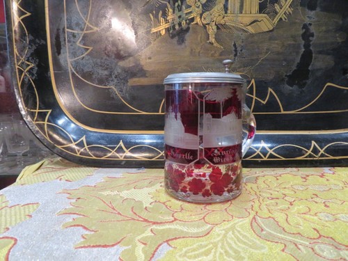 Ancien verre chope - ancien,
